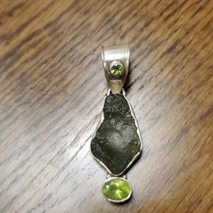 Moldavite pendant